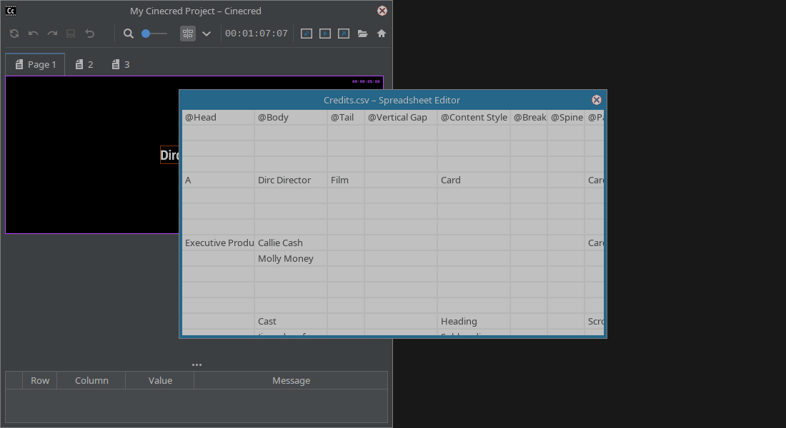 Snapping the spreadsheet editor to the right side of the screen